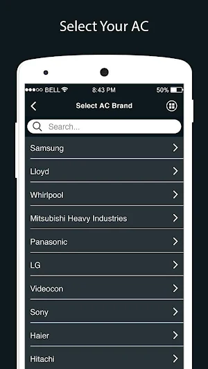 AC Remote Control - Universal Remote Control Screenshot 1