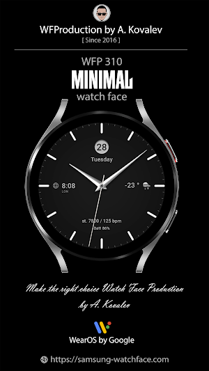 WFP 310 minimal watch face Screenshot 0