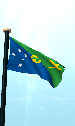 Christmas Island Flag 3D Screenshot 1