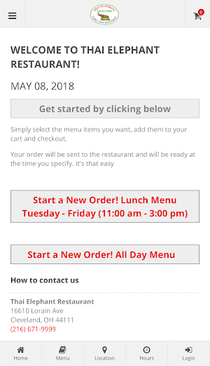 Thai Elephant Restaurant Screenshot 0
