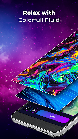 Magic fluid: live wallpaper Screenshot 1