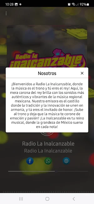 Radio La Inalcanzable Screenshot 2