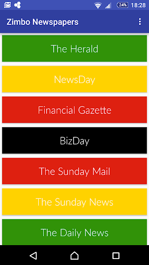 Zimbo Newspapers Screenshot 0