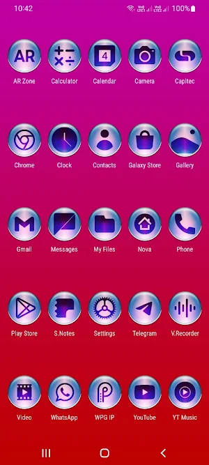 White Pixl Glass Icon Pack Screenshot 1