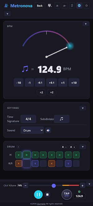 Metronova - Smart Metronome Screenshot 2