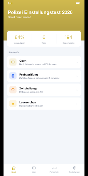 Polizei Einstellungstest 2026 Screenshot 0