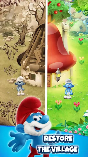 Smurfs Bubble Shooter Story Screenshot 3