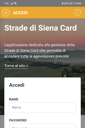 Strade di Siena Card Screenshot 1