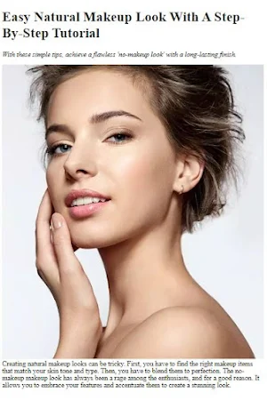 Easy Natural Makeup Tutorials Screenshot 0