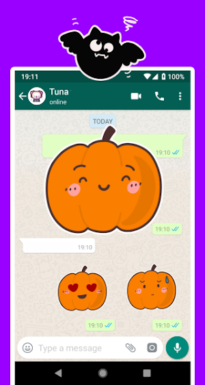 可愛萬聖節貼紙 Screenshot 3