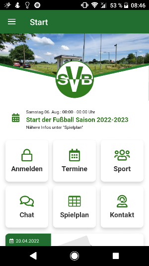 SV Bokhorst von 1959 e.V. Screenshot 1
