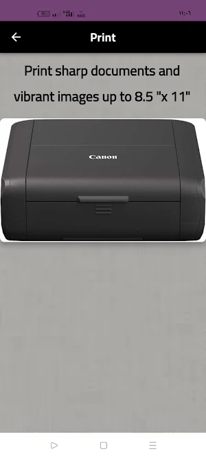 Canon Pixma TR150 guide Screenshot 1