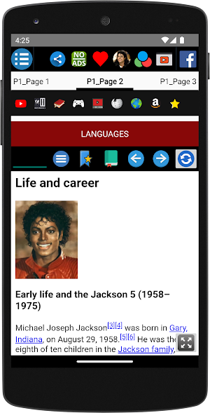 Michael Jackson - Biography Screenshot 2