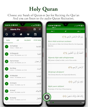 Islamic Pro - Holy Quran, Prayer Timings, Tasbeeh Screenshot 2