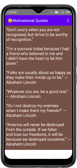 Quotes By Abraham Lincoln Screenshot 3