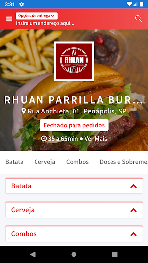 Rhuan Parrilla Burguer Screenshot 0