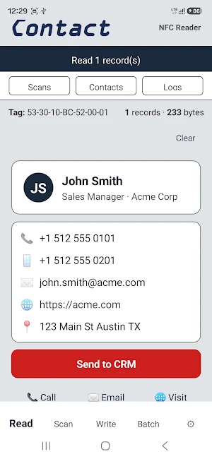Contact Screenshot 1