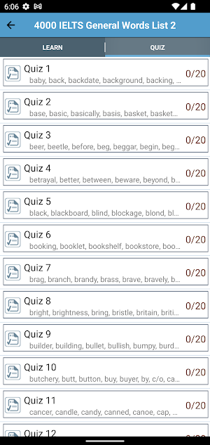 6000 IELTS Academic Vocabulary Screenshot 2