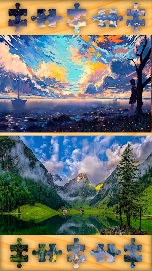 Landscape Puzzles Jigsaw Games Screenshot 0