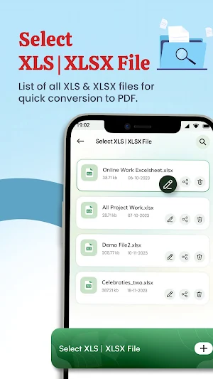 XLS | XLSX to PDF Converter Screenshot 1