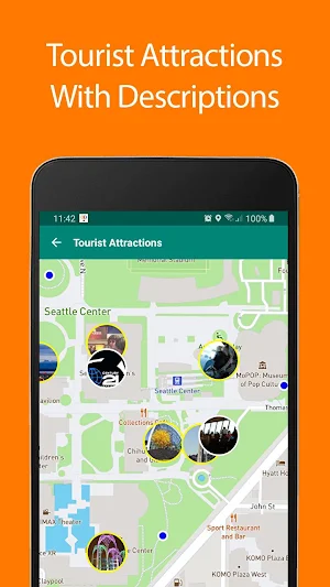 Seattle Offline Map and Travel Guide Screenshot 0