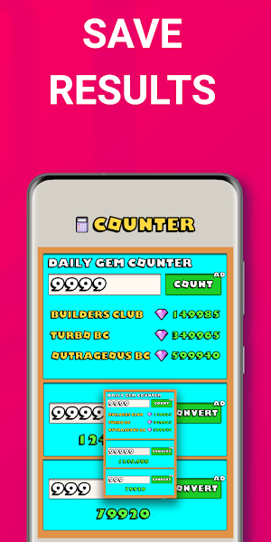 Gem Counter and Calc Screenshot 2