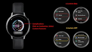 Colored Circle For Wear OS Screenshot 1