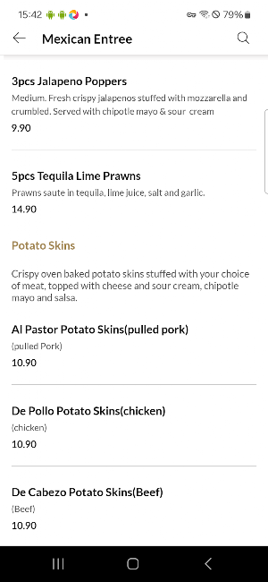 Karrara Indian Mexican Cuisine Screenshot 2