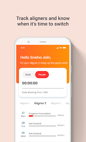 Snazzy: Aligner Monitoring Screenshot 1