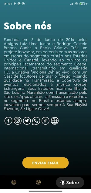 Radio Criativa Screenshot 2