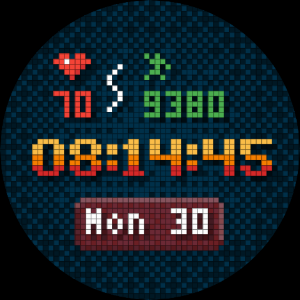 Simple 8bit Digital Watchface Screenshot 1
