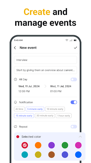 Calendar Screenshot 1