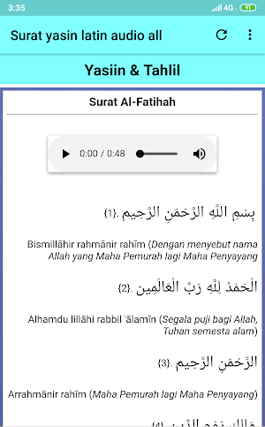 Surat yasin latin audio all Screenshot 1