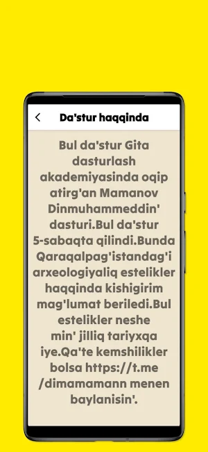 Info App (Karakalpakstan) Screenshot 2