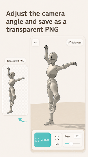 PoseDoll-3D Pose Reference App Screenshot 3