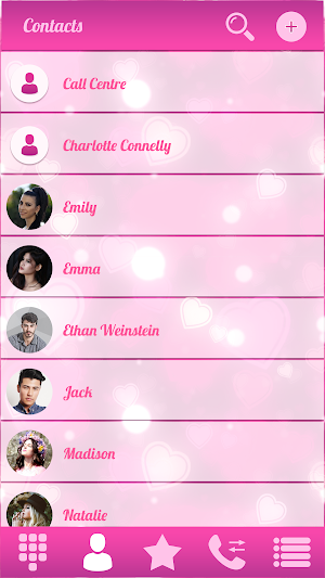 Pink Phone Dialer App Screenshot 3