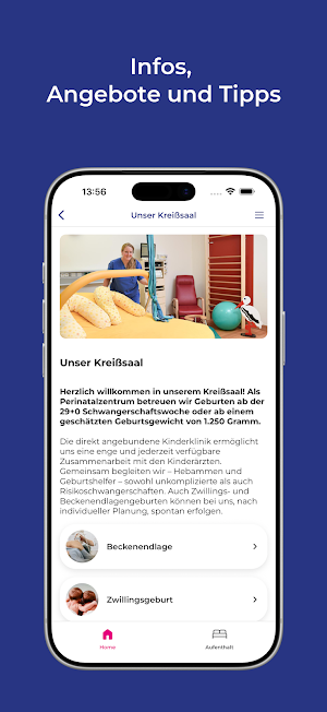 FEK Geburtenapp Screenshot 1