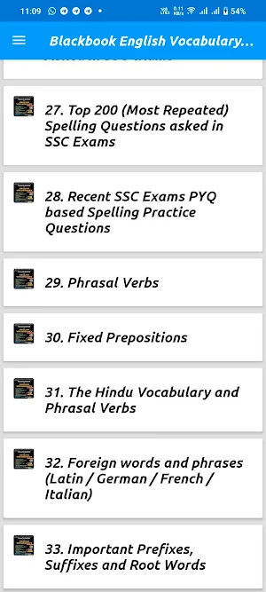 Blackbook Vocabulary 2024 Screenshot 1