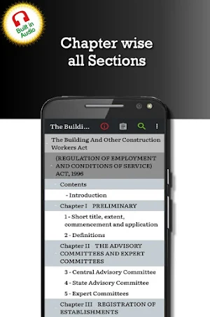 Building and Other Construction Workers Act, Rules Screenshot 1