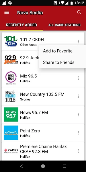 Nova Scotia Radio Stations - Canada Screenshot 1