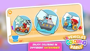 Cars Coloring Games & Paint Screenshot 1