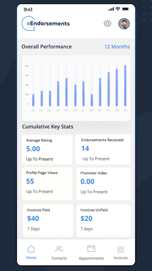 eEndorsements Business Screenshot 3