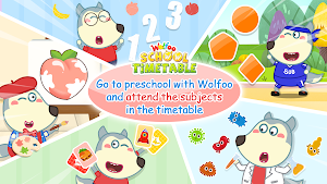 Wolfoo Study: School Timetable Screenshot 0