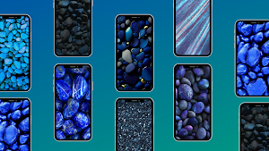 Blue Rocks Wallpaper 4K Screenshot 0