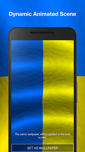 3d Ukraine Flag Live Wallpaper Screenshot 1