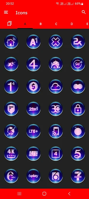 Black Pixl Glass Icon Pack Screenshot 2
