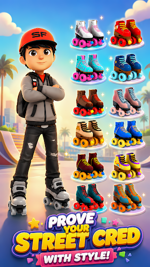 Sky Roller : Skating Runner Screenshot 0