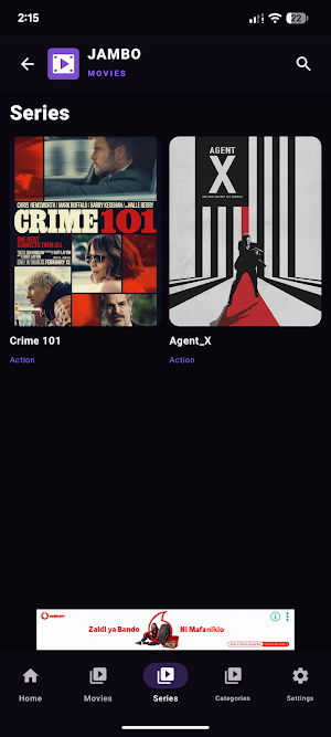JAMBO MOVIES SWAHILI Screenshot 3