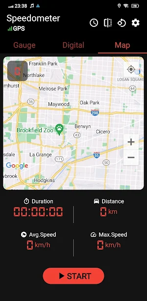 GPS Speedometer - HUD Odometer Screenshot 2