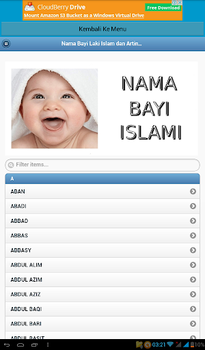 Nama Bayi Islami dan Artinya Screenshot 2
